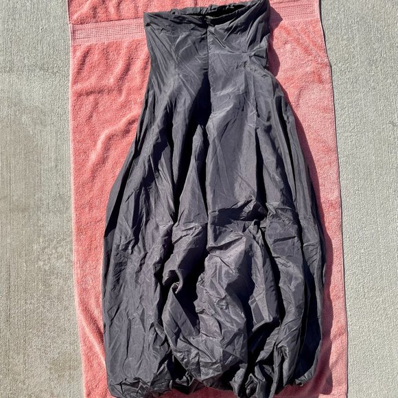 Authentic Donna Karan Collection Vintage Dress Gray Strapless US 4 - Picture 2 of 6